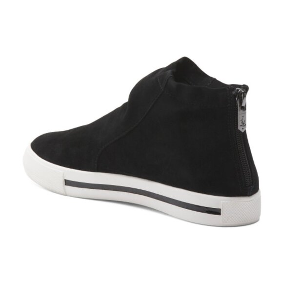 NEW L'AMOUR DES PIEDS Suede Kaila Comfort women Sneaker Booties in black 725 6m3 - Picture 4 of 9